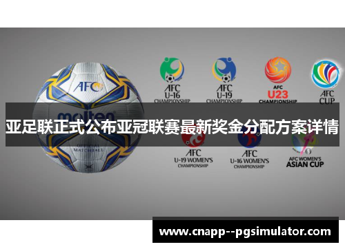 亚足联正式公布亚冠联赛最新奖金分配方案详情
